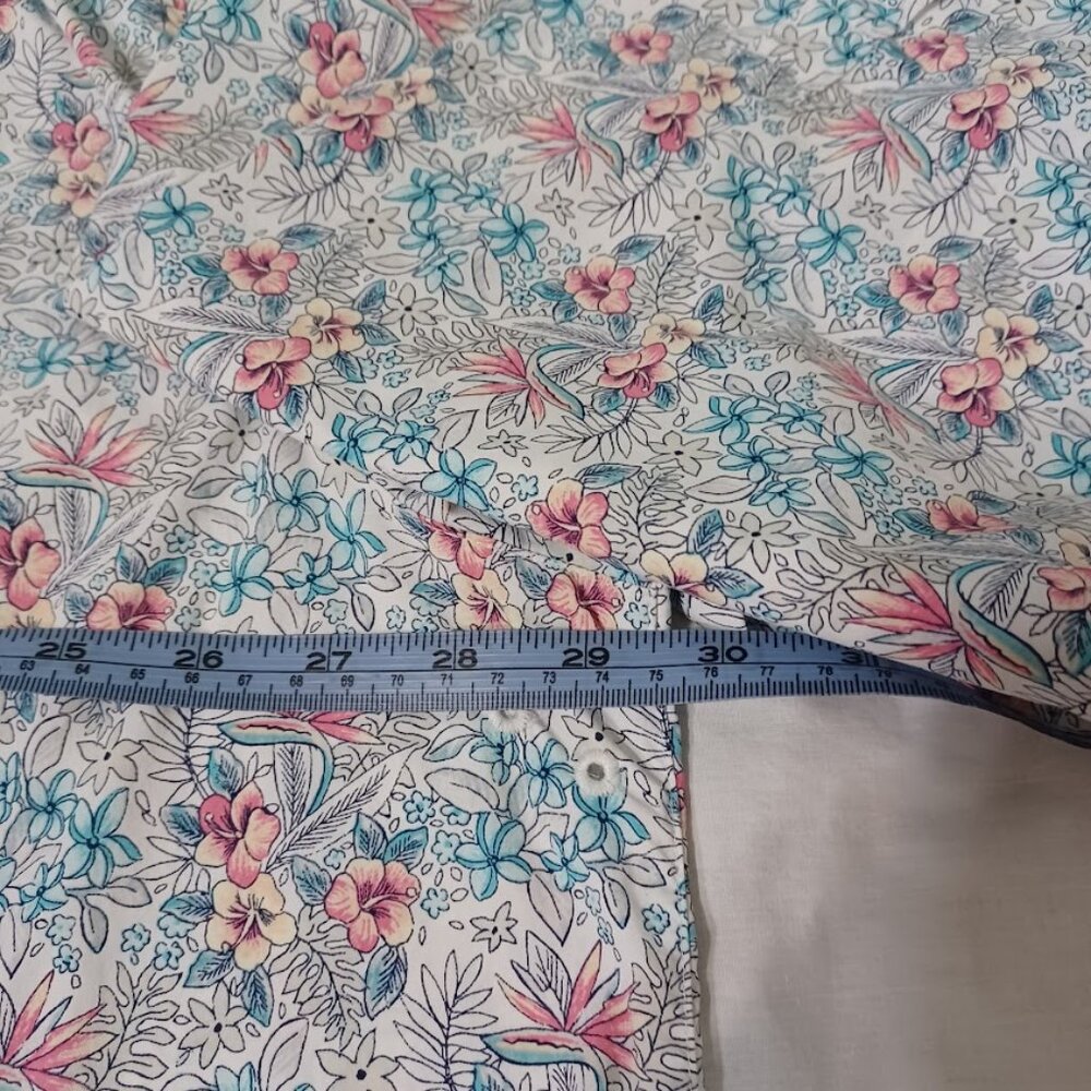 Tommy Bahama Shirt Mens XXXL Blue White Long Sleeve Floral Vented The Siesta Key - Picture 6 of 10